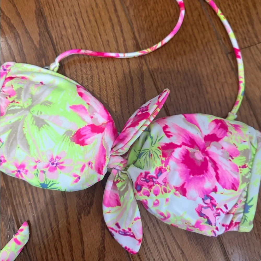Victoria's Secret Bikini - Neon Pink and Yellow Floral - Picture 5 of 8